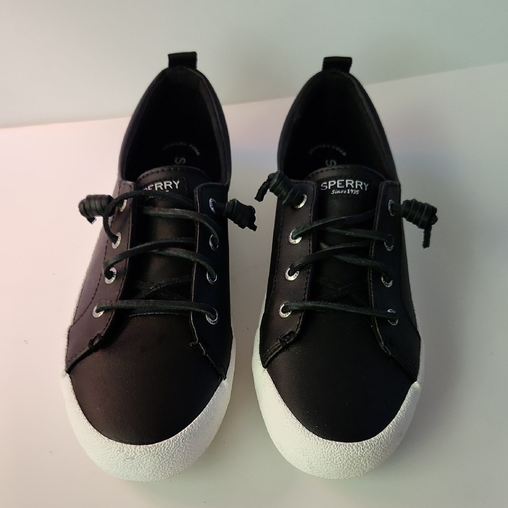 Sperry Womens Black and White Sneakers Size 8.5 - Picture 2 of 10